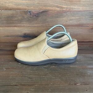 SAS Tan Viva Tri Pad Comfort USA Leather Loafers Slip-On Stitching Women's 9 N